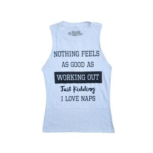 Hot Topic Working Out JK Love Naps Muscle Top